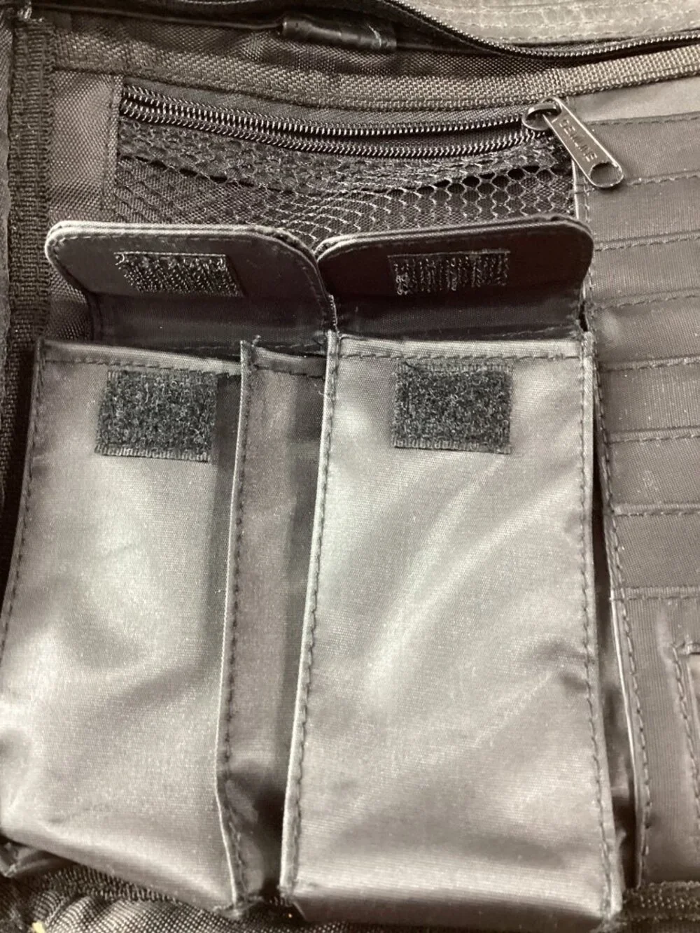 Lucent Technologies Business Partner Black Faux Leather Laptop Bag*Organizer*EUC